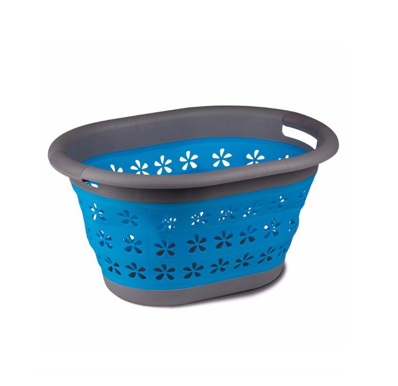 Kampa collapsible laundry basket - blue