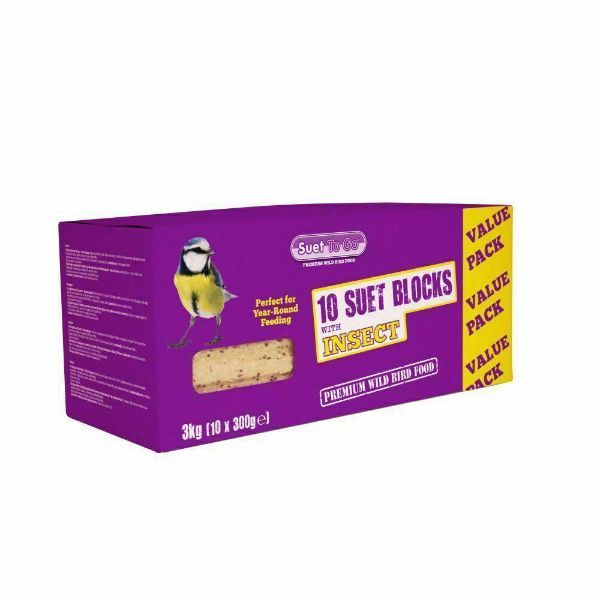 0005745 Suet To Go Block Insect 10 Pack 600