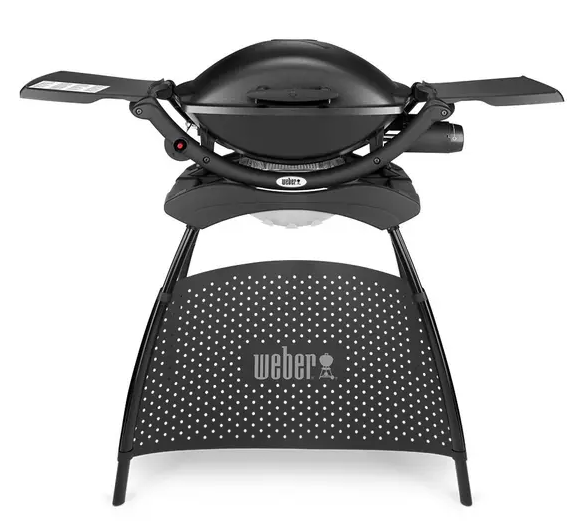Weber Q 2000 Black Gas BBQ with Stand