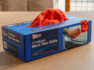 Streetwize Box of 30 Edgeless Microfibre Cloths