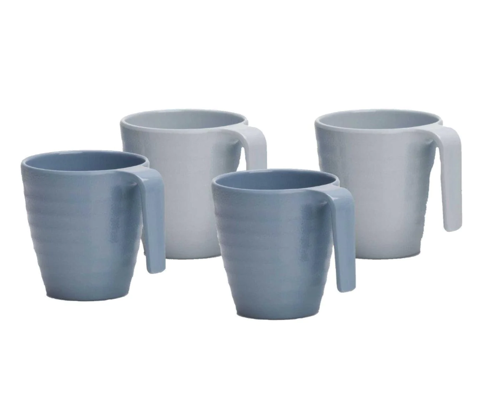 Flamefield Shades of Blue Melamine Mug Set