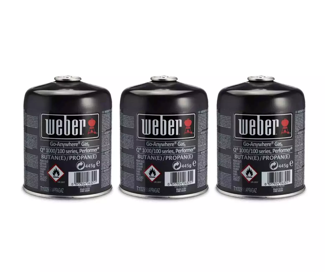 Weber® Disposable Gas Canister - Triple Pack
