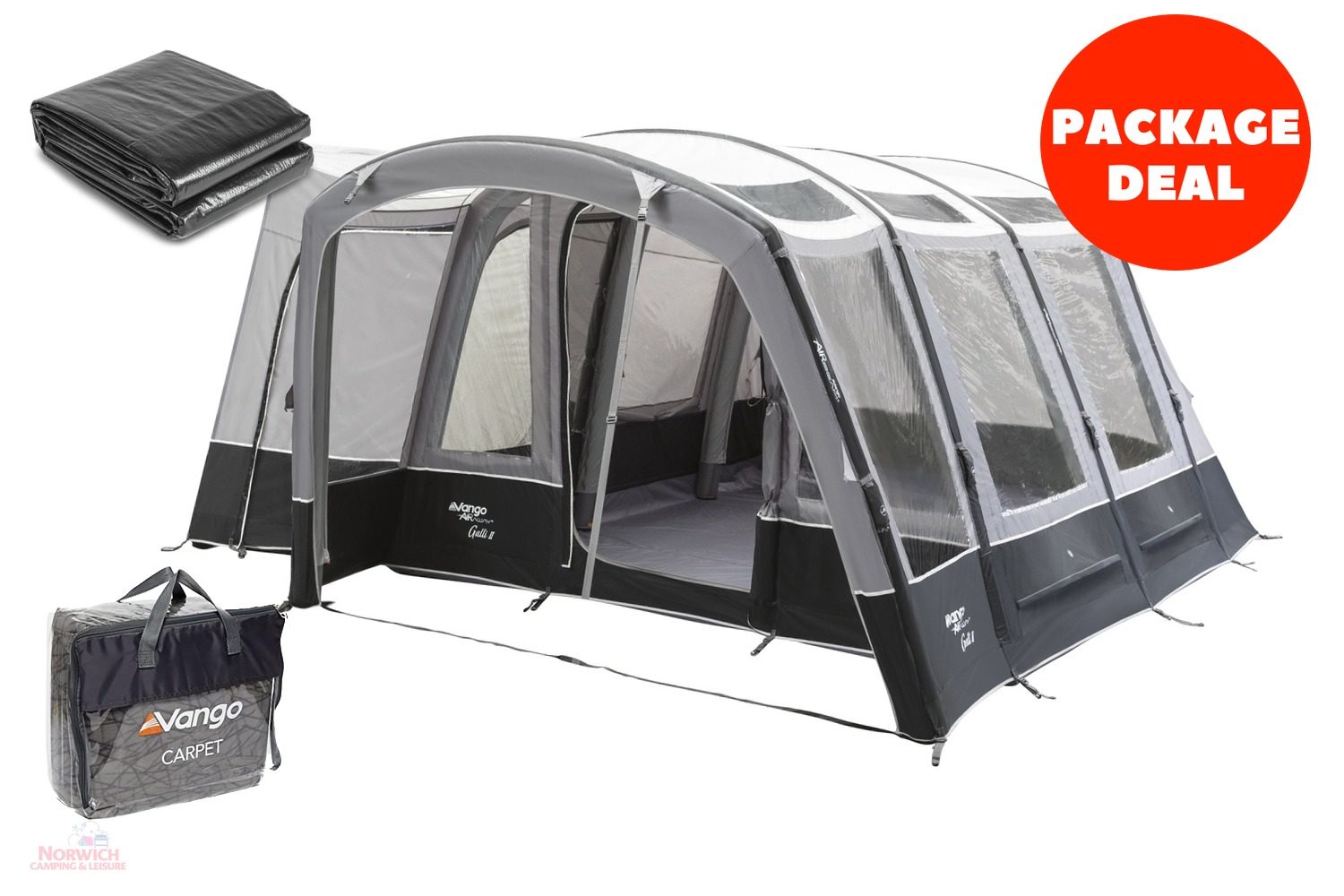 Vango Galli Low Air Driveaway Awning Package Deal