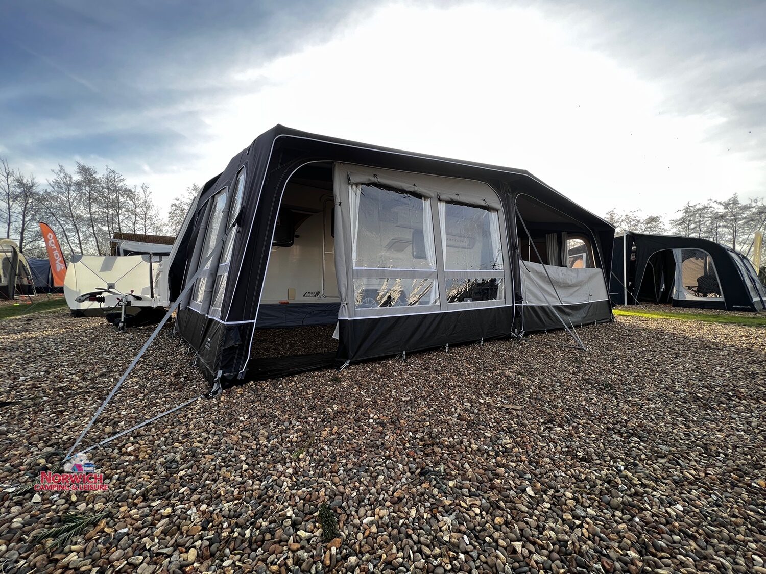 Dometic Residence All Season Awning On A Bailey Caravan At Norwich Camping 2