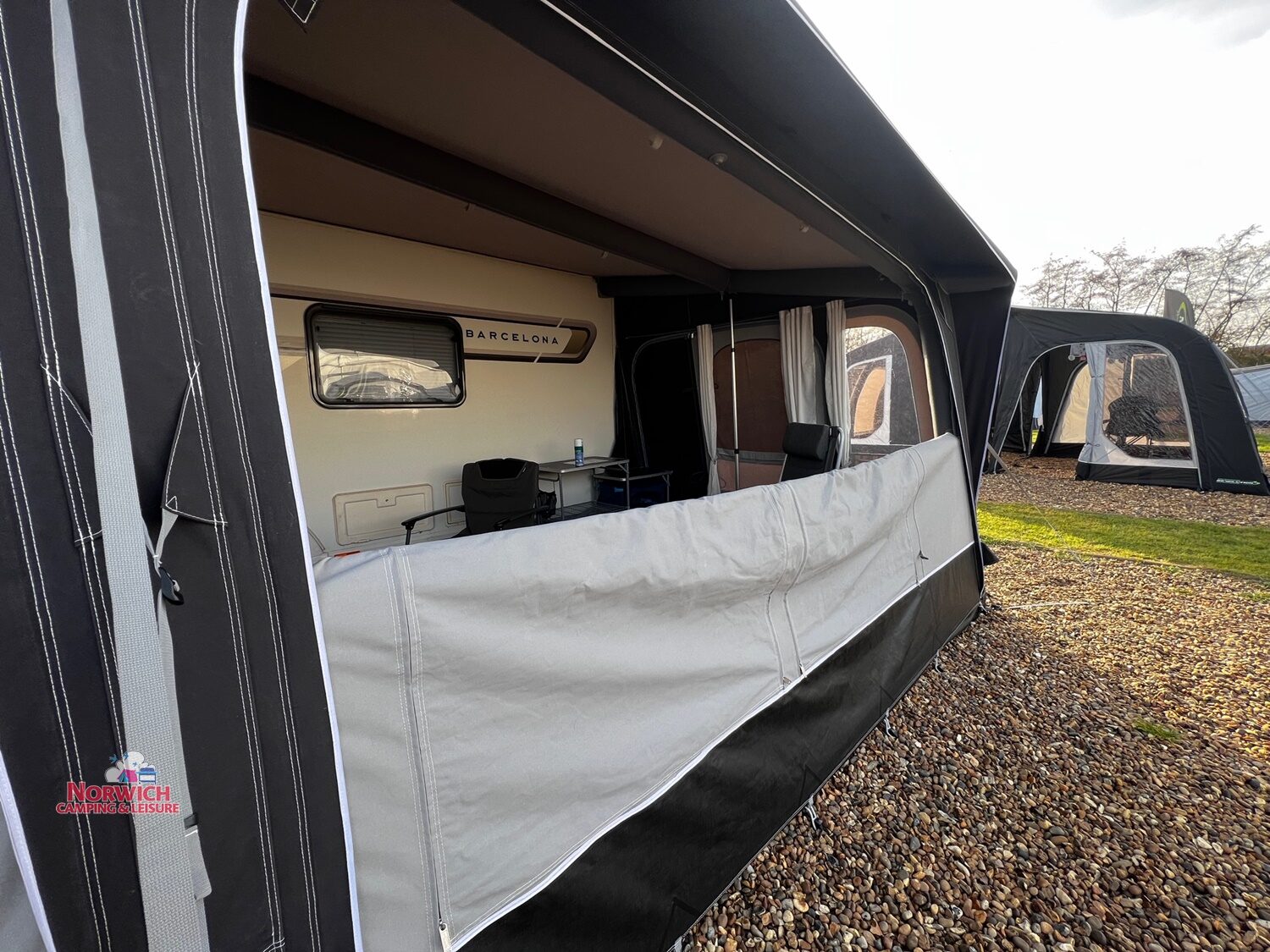 Dometic Residence All Season Awning On A Bailey Caravan At Norwich Camping 9