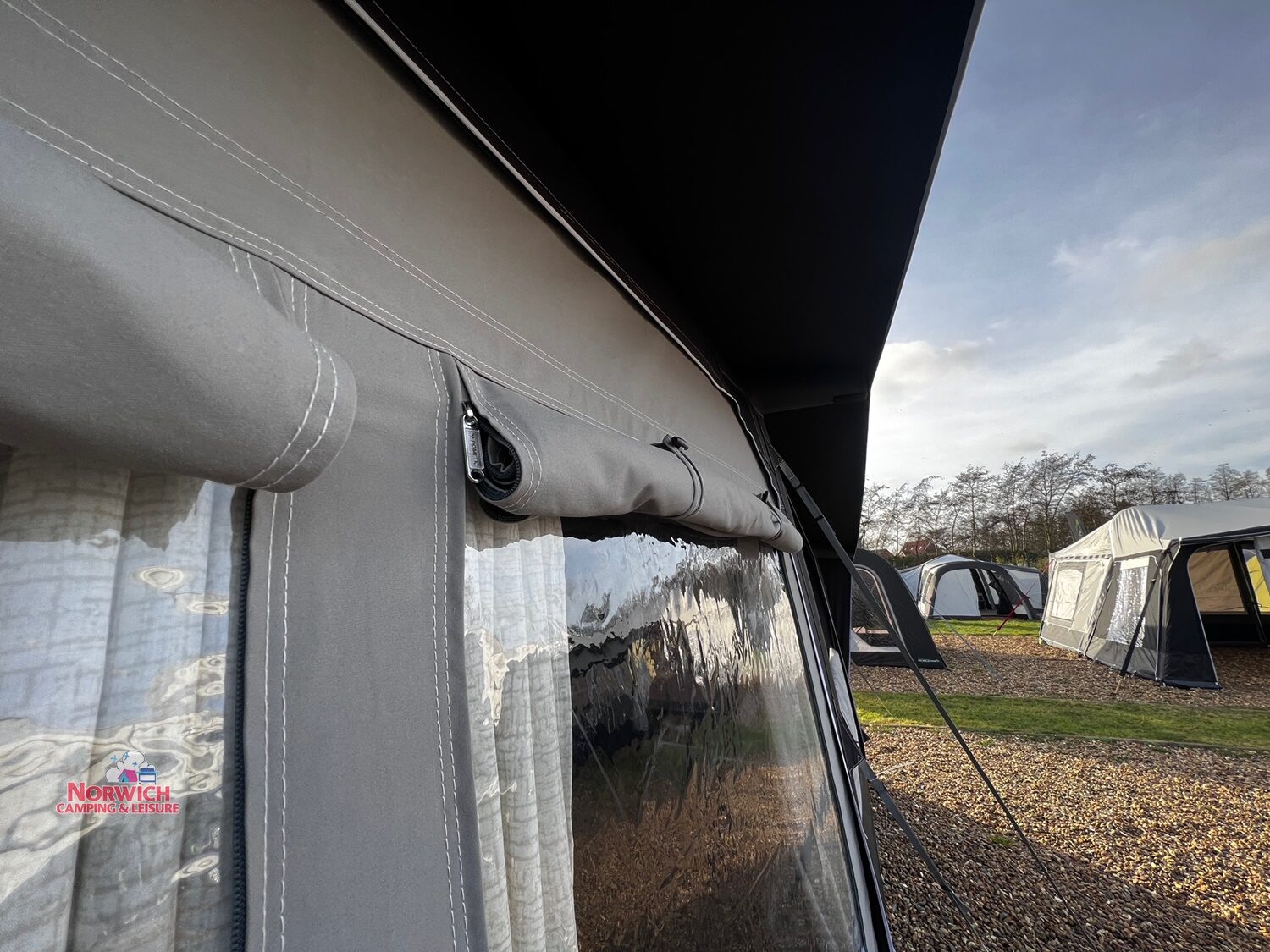 Dometic Residence All Season Awning On A Bailey Caravan At Norwich Camping 8