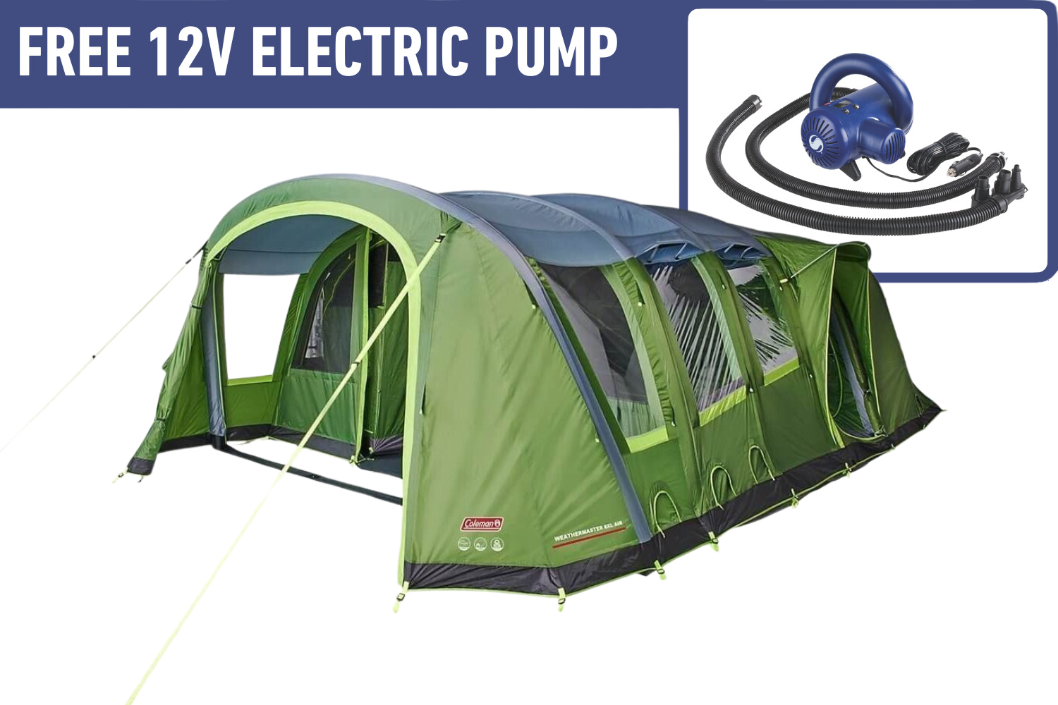 Coleman Weathermaster 8Xl Air Tent Free Pump Offer