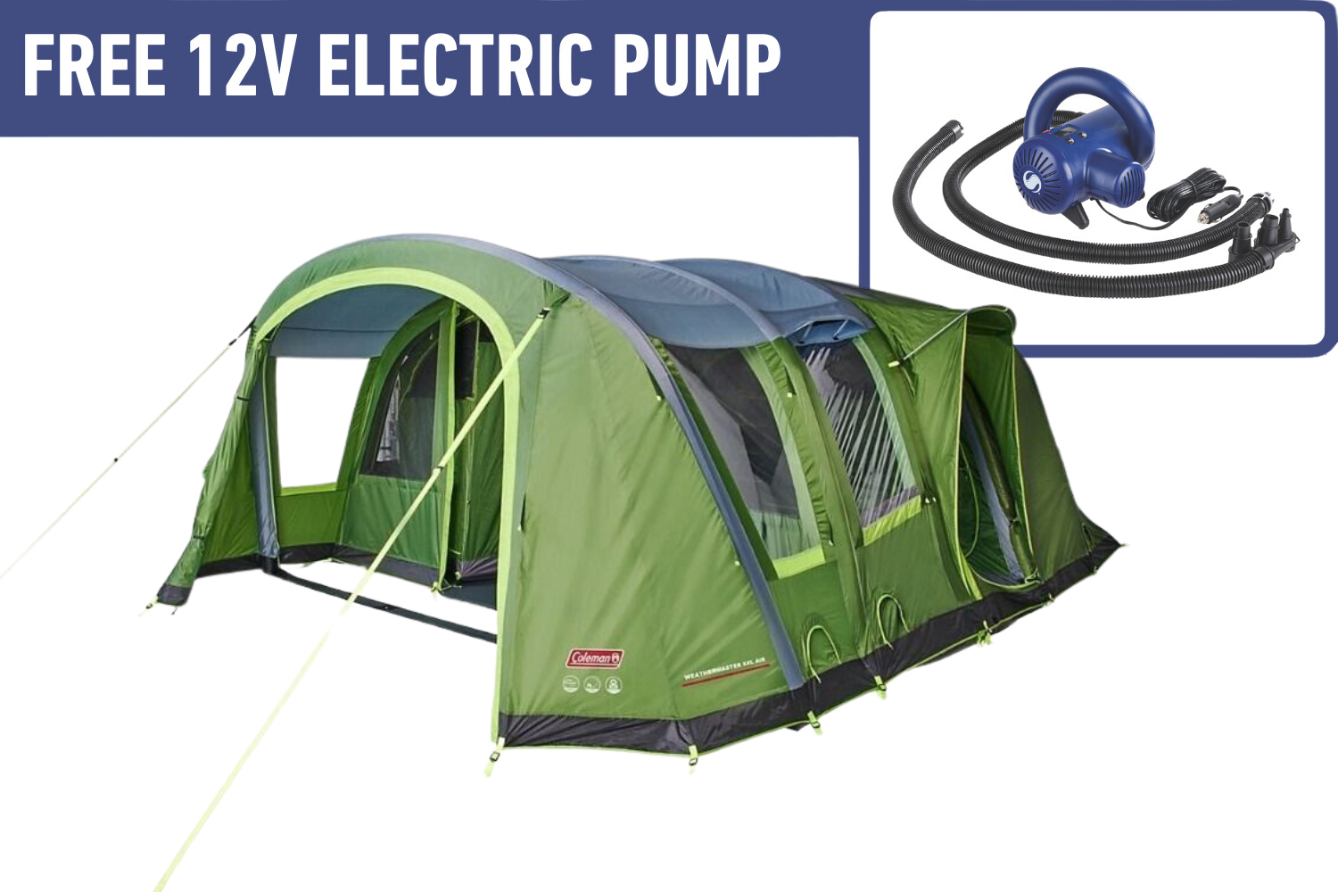 Coleman Weathermaster 6Xl Air Tent Free Pump Offer