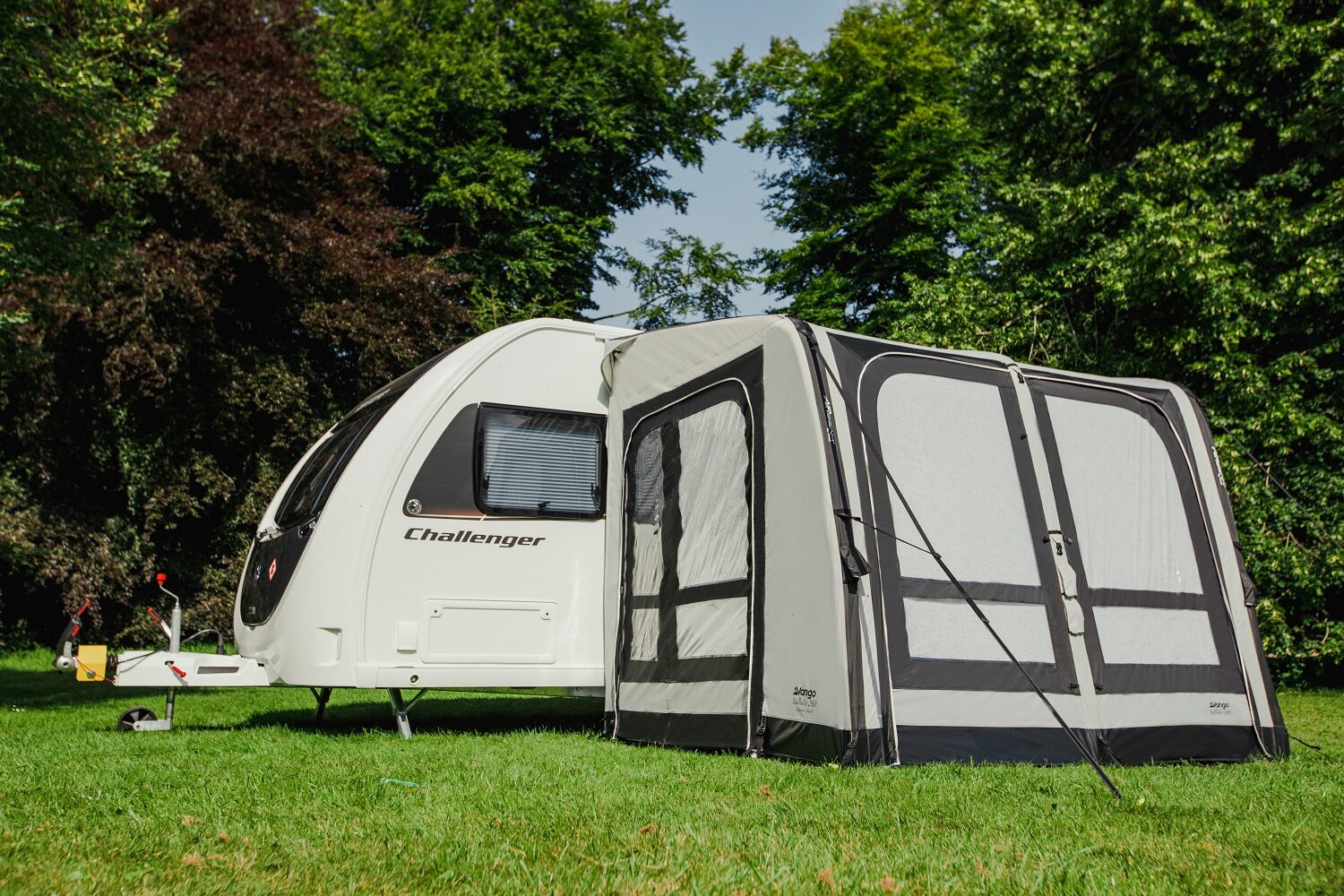 Vango Balletto Air 260 Elements Shield Awning 2023 Incl Carpet Lifestyle Front