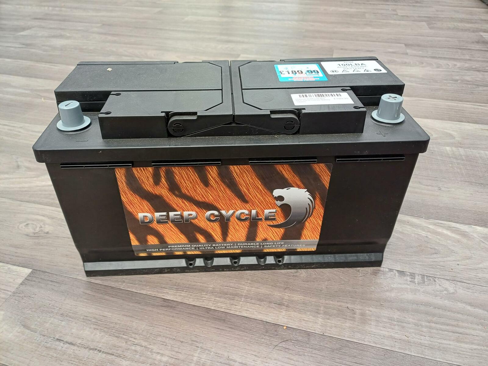 Multicell 100Ah AGM Low Box NCC Cat A Leisure Battery