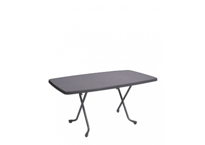 Alco Steel Folding Heavy Duty OvalRectangular table 150cmx90cm graphite R36GCG